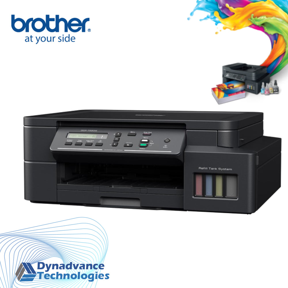 Brother DCP-T520W Ink Tank Printer- 3-in-1 multifunction printer with wireless and mobile printing to work-on-the go