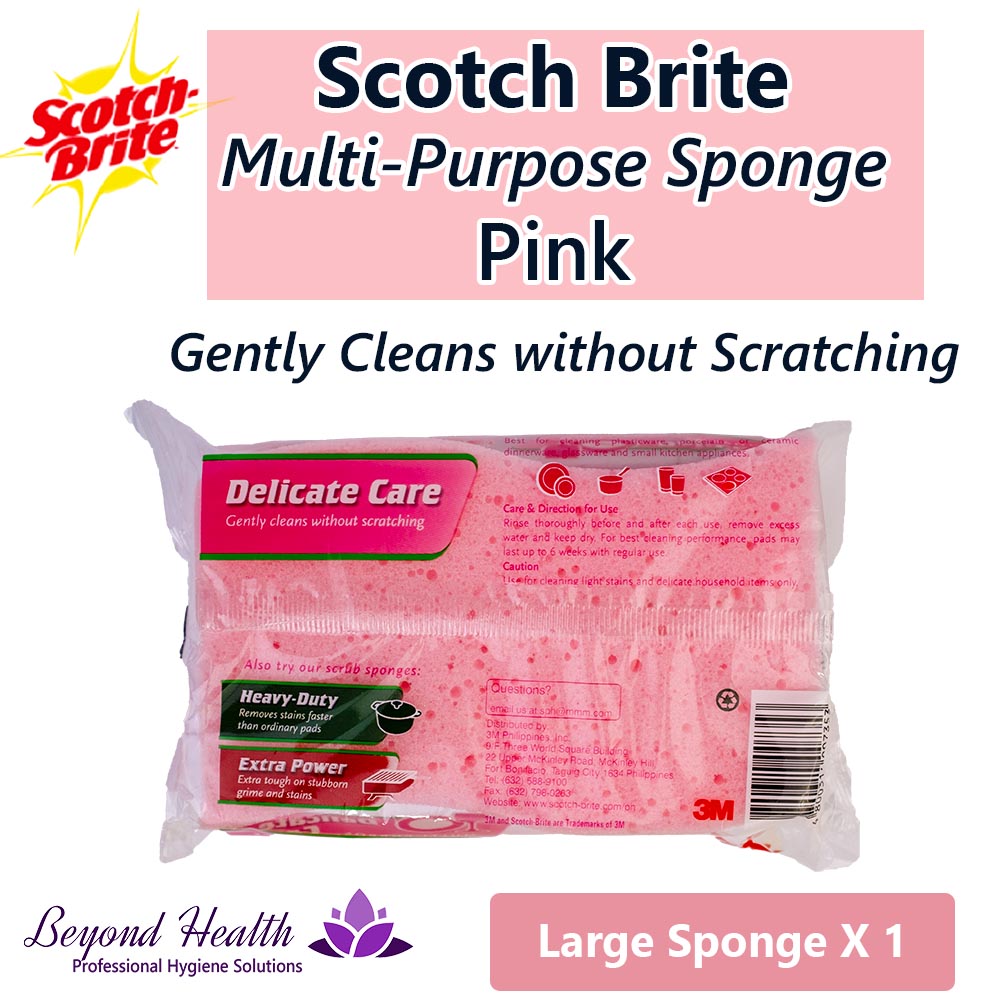 Scotch Brite Delicate Care Multipurpose Sponge Pink