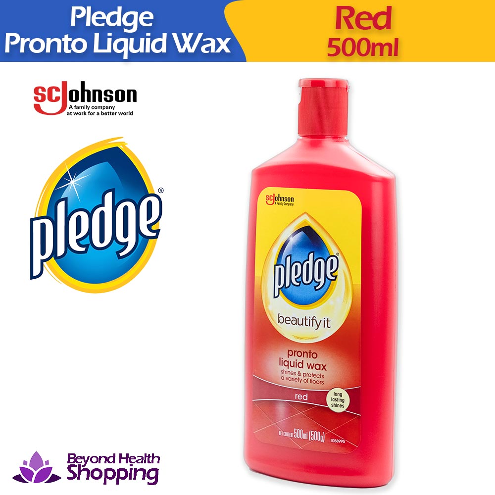 Pledge Pronto Liquid Wax Polish Red 500ml