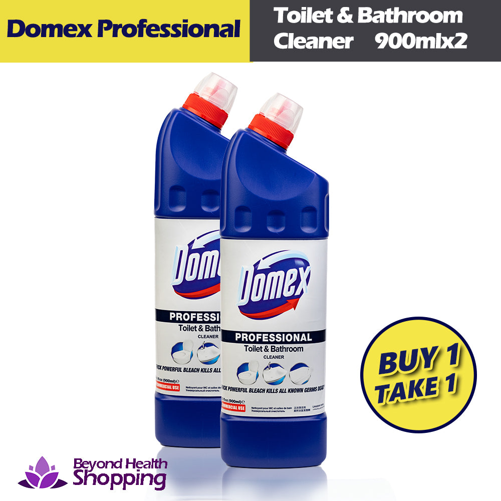 New Exclusive Promo (Buy 1 Take 1)Toilet & Bathroom Cleaner Buy Domex 900ml Professional and Take 1 for FREE Thick Powerful Bleach  Promo