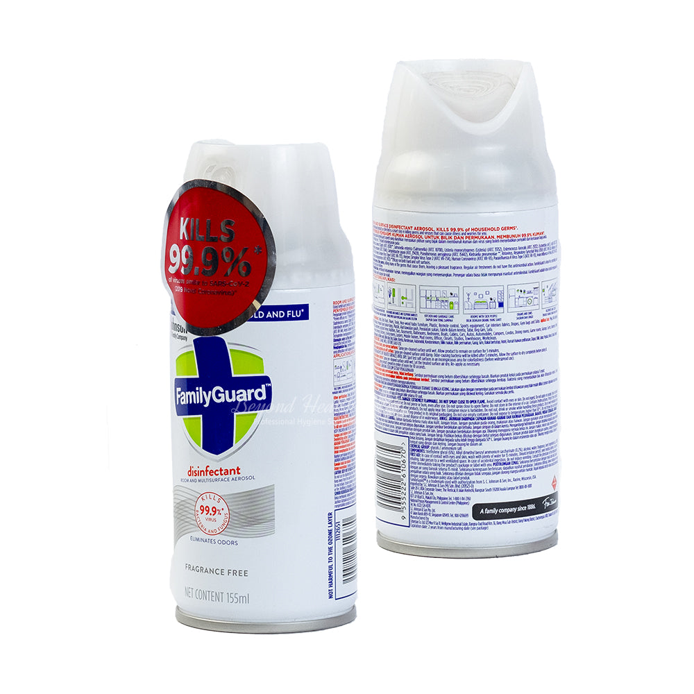 FamilyGuard™ Disinfectant Aerosol Fragrance Free 155ml