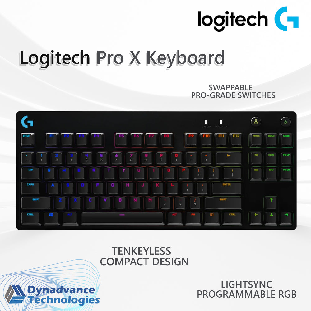 Logitech Pro X Keyboard COMPACT + ULTRA-PORTABLE