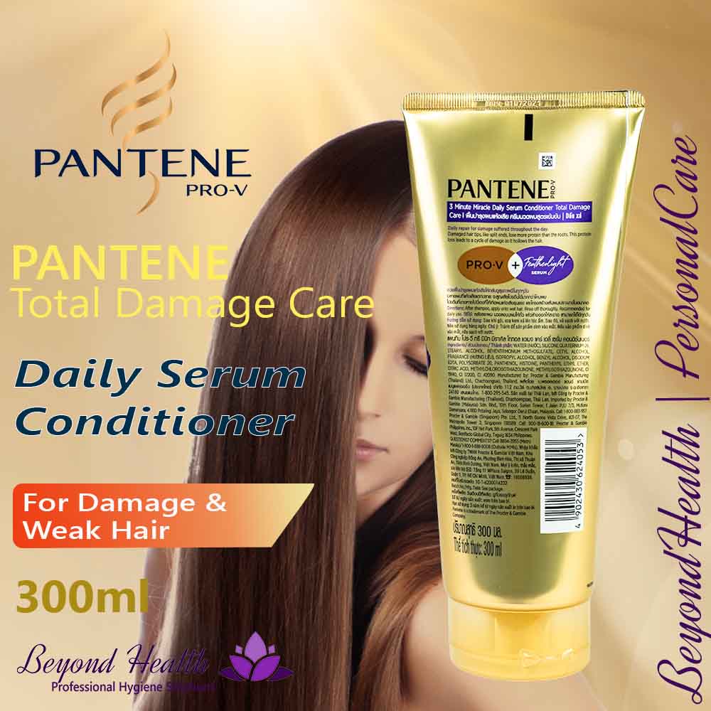 PANTENE PRO-V Total Damage Care [300ml] 3 minute Miracle Daily Serum Conditioner