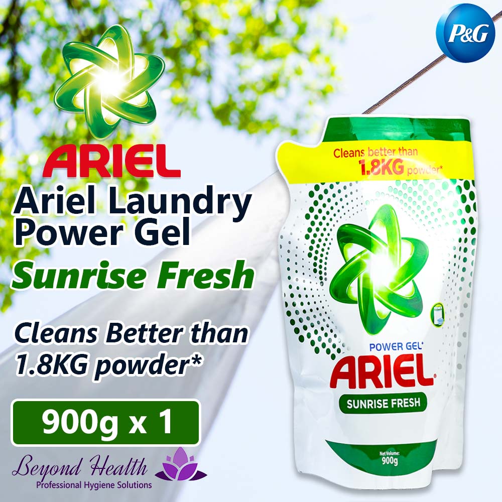Ariel Power Gel 2x Better Stain Removal  [900g] Sunrise Fresh Liquid Detergent