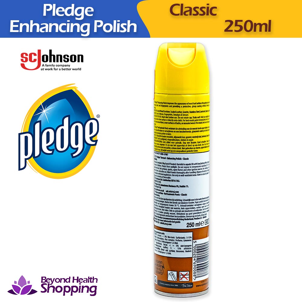 Pledge Enhancing Polish Classic Spray 250ml Furniture Polish