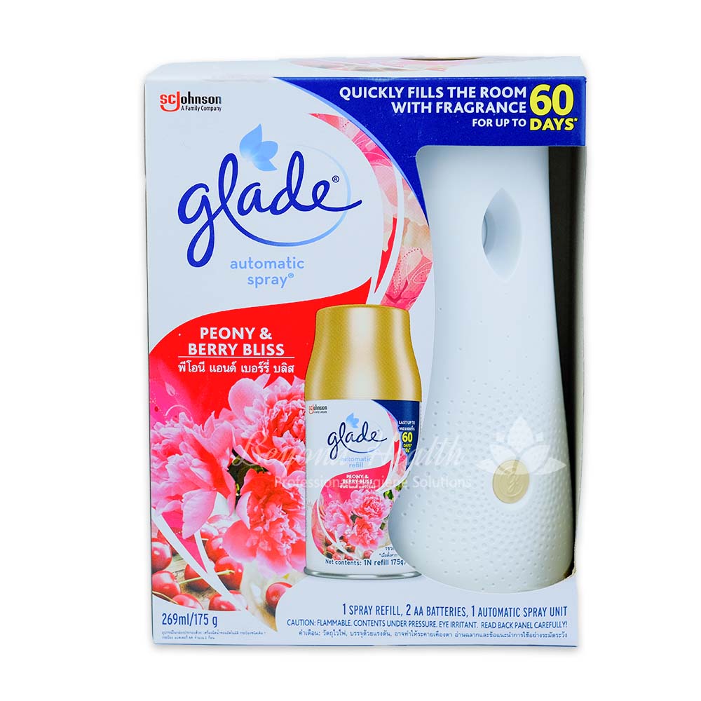 Glade Automatic Spray Quickly Fills the Room with Fragrance Peony and Berry Bliss 296ml/175g