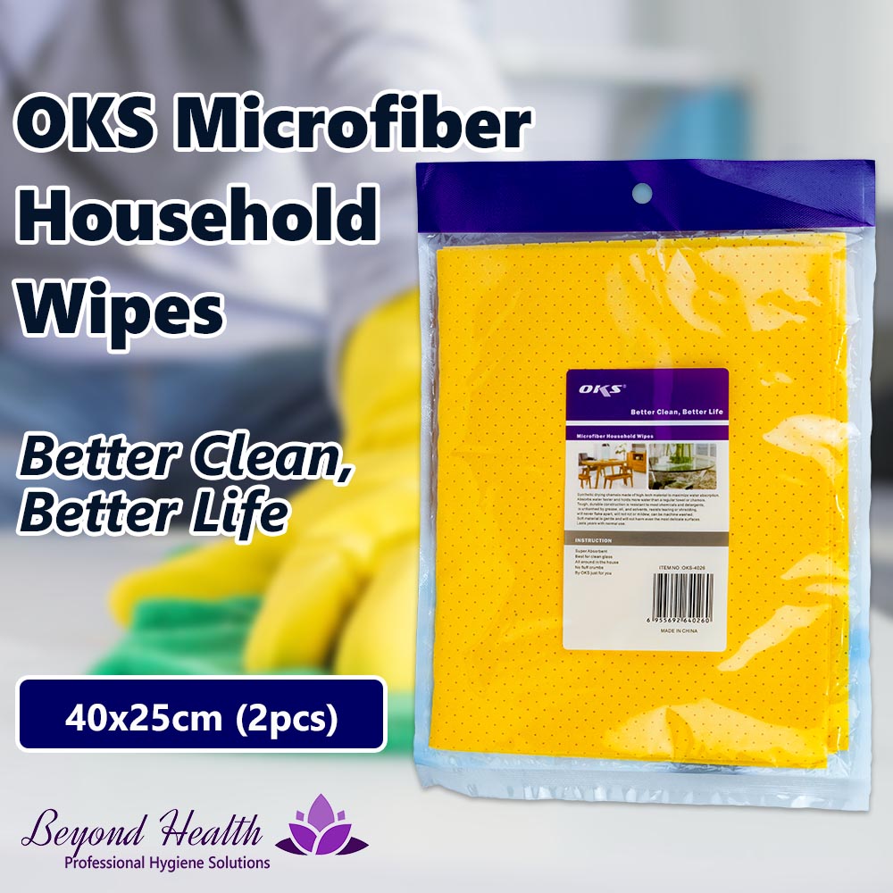 OKS Microfiber Household Wipes 40x25cm (2pcs)