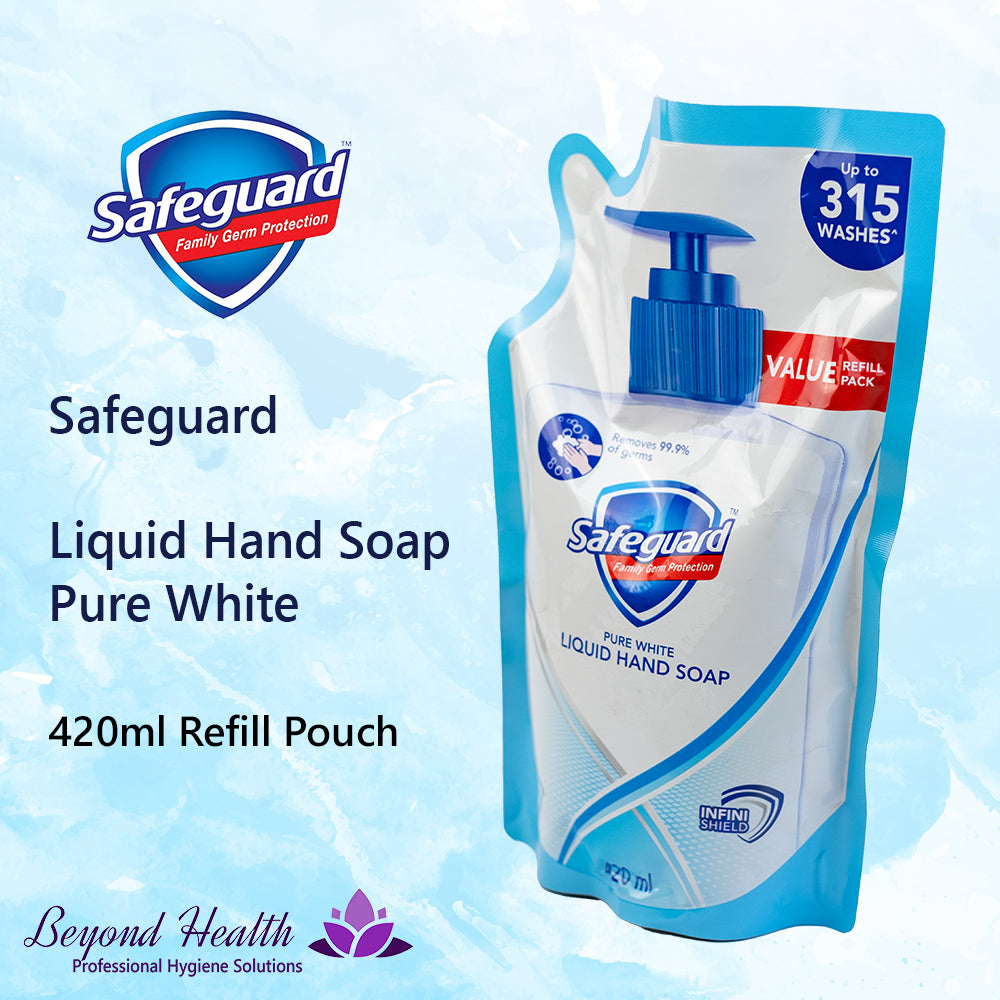 Safeguard Pure White Liquid Hand Wash Refill Pack 420ml