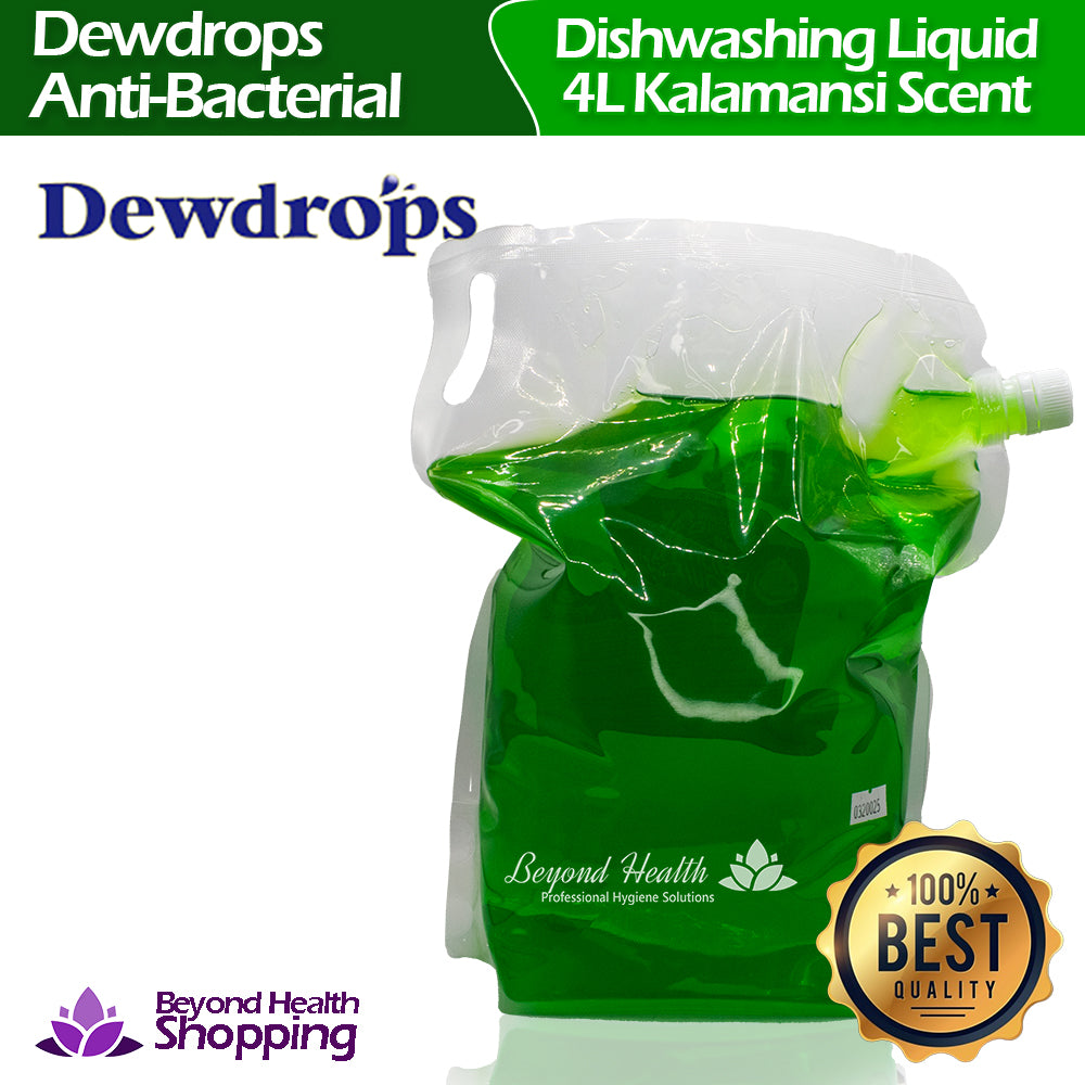 Dewdrops Dishwahing Liquid [4L] 1.06 gallons -Kalamansi scent