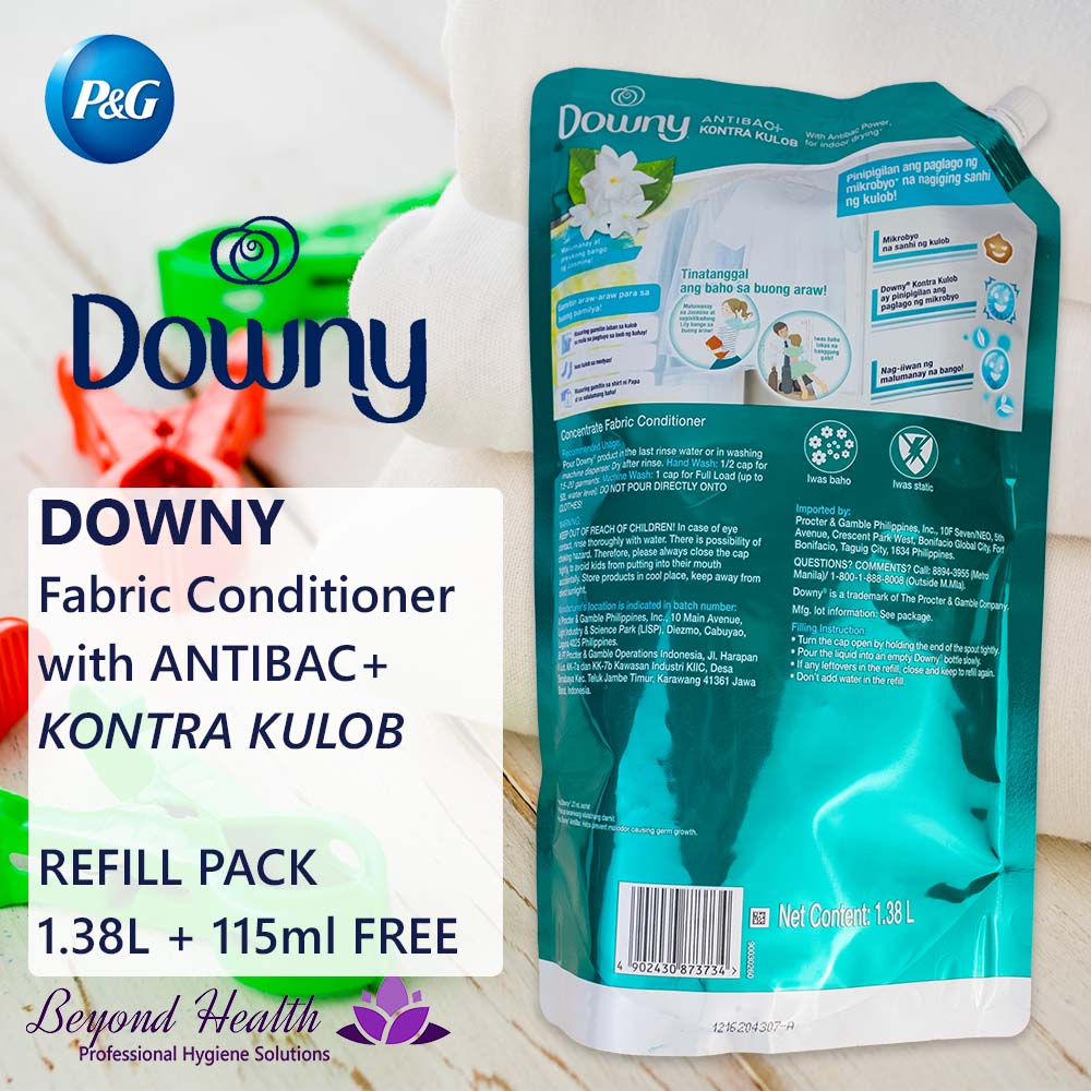 Downy Fabric Conditioner Antibac+ Kontra Kulob REFILL PACK 1.38L+115ml