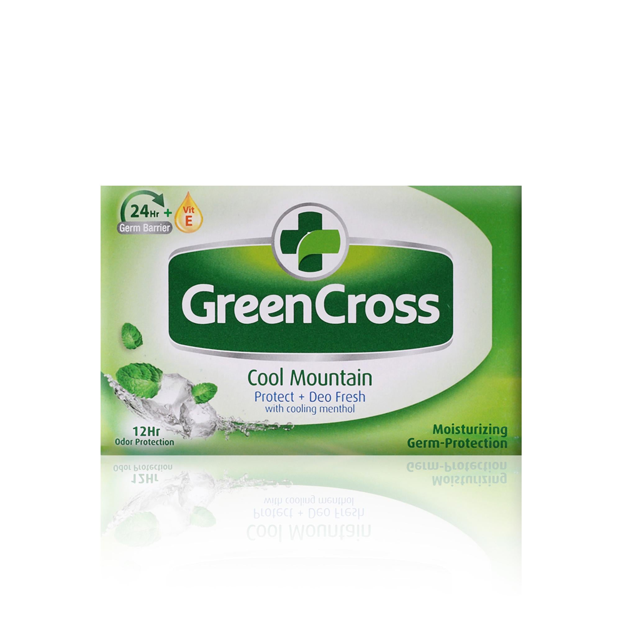 Green Cross Cool Mountain Moist Protection Bar Soap (125g) Set of 3