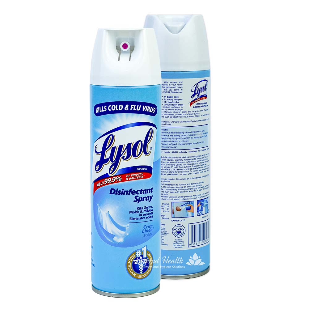 LYSOL Disinfectant Spray Crisp Linen Scent Small 170g