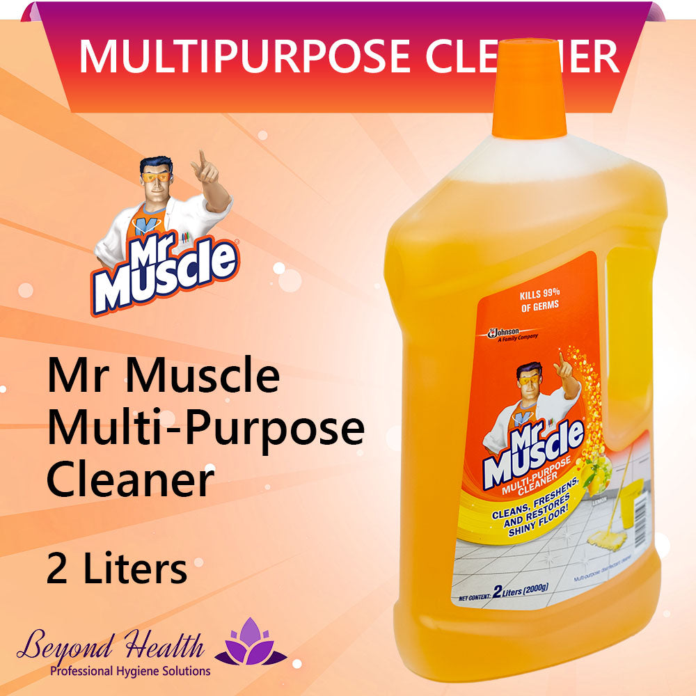 Mr. Muscle® Multi-Purpose Disinfectant Cleaner Lemon Scent 2 Liters