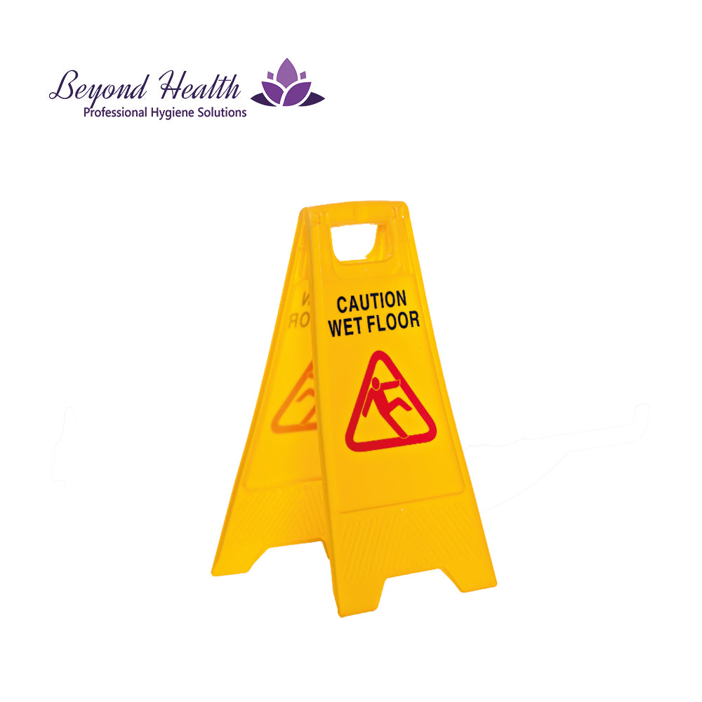 Universal Caution Sign Warning Slippery When Wet Floor Signage