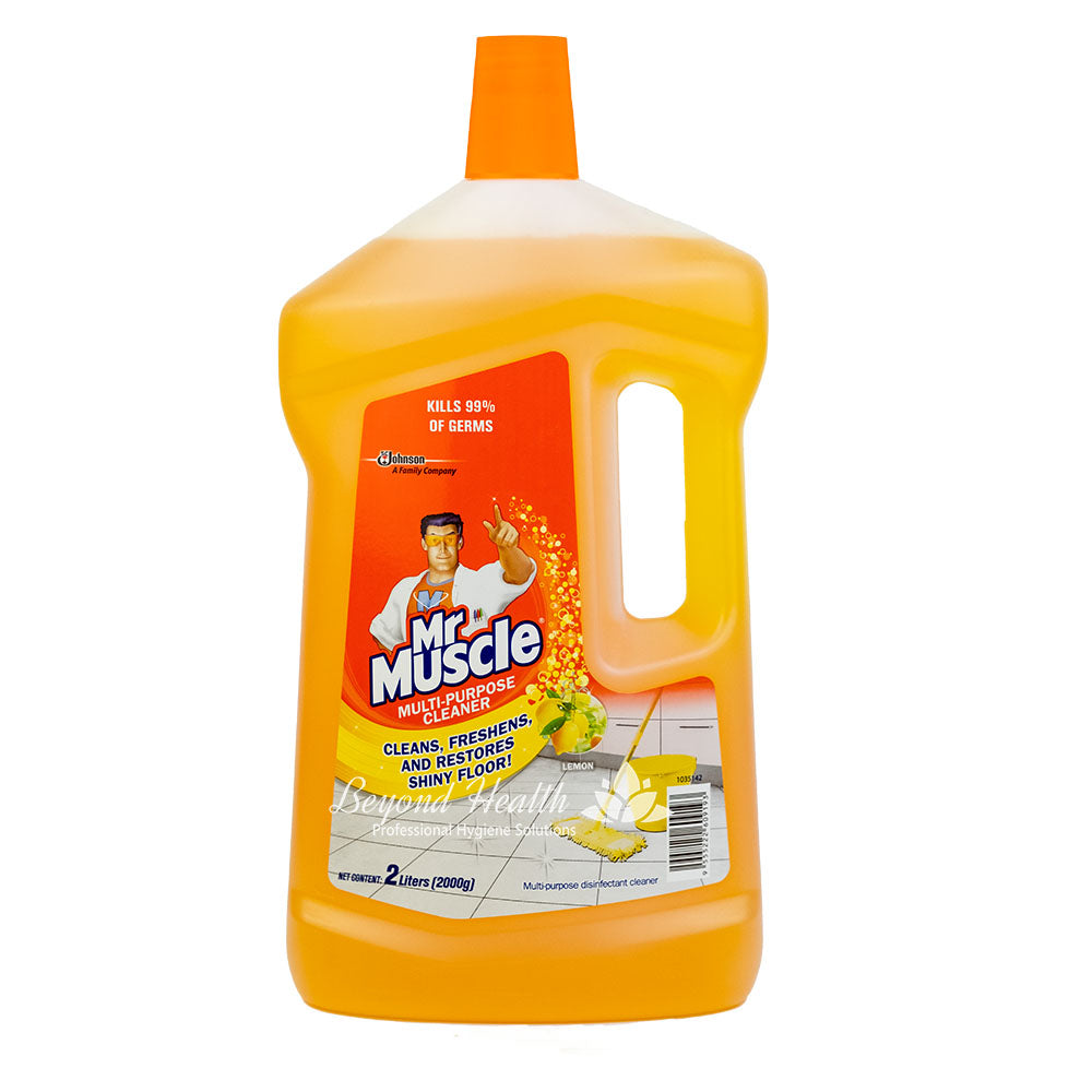 Mr. Muscle® Multi-Purpose Disinfectant Cleaner Lemon Scent 2 Liters