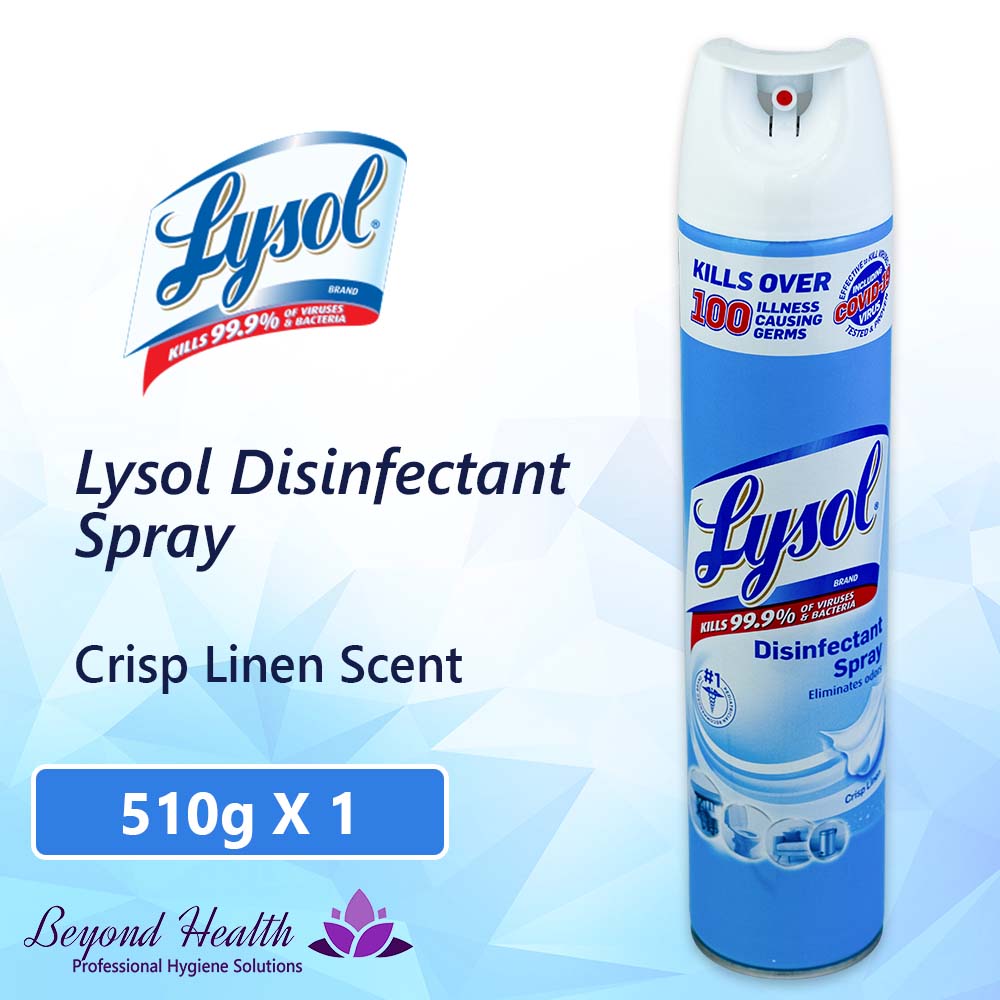 LYSOL Disinfectant Spray Crisp Linen Scent 510g