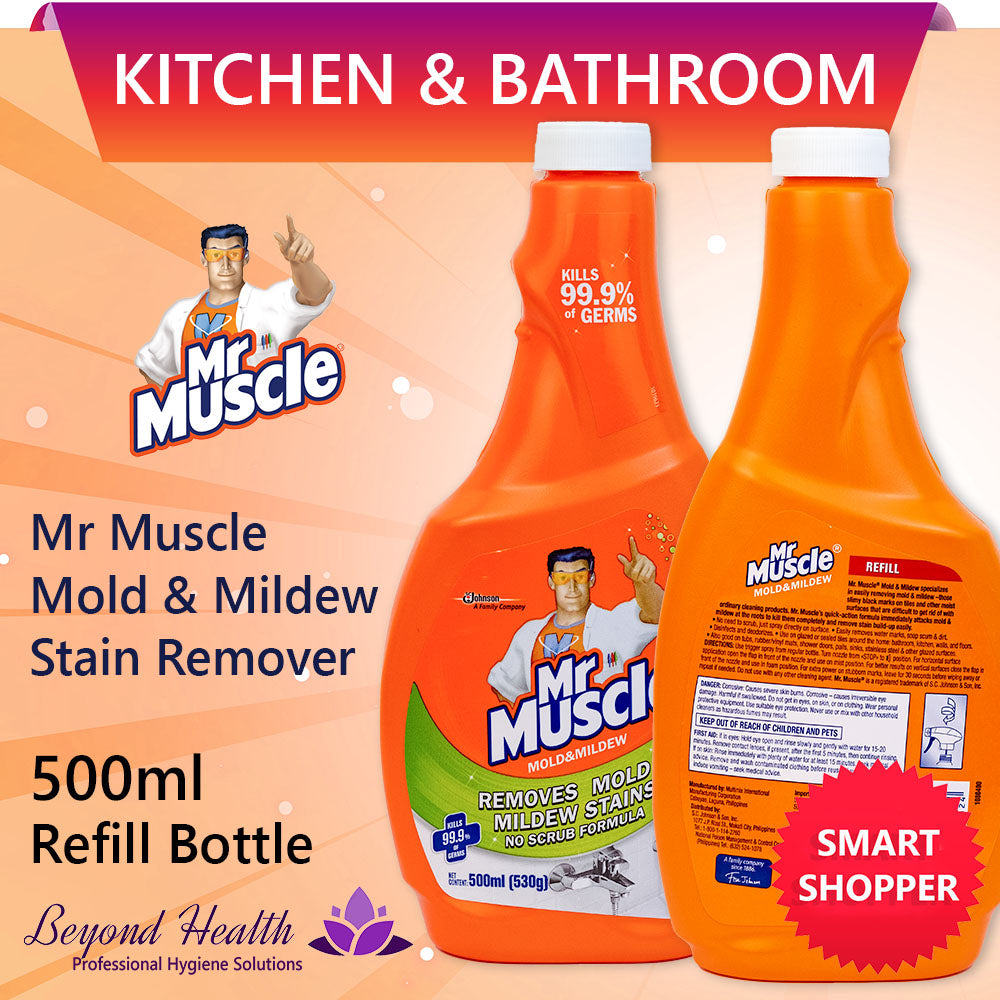 Mr. Muscle® Mold & Mildew Cleaner Stain Remover Refill Bottle 500ml