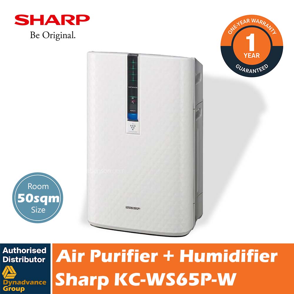 Sharp KC-WS65P-W 50sqm PCI Air Purifier with HUMIDIFIER
