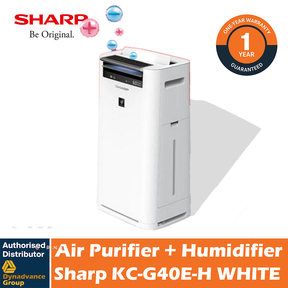 Sharp KC-G40E Air Plasmacluster Air Purifier with HUMIDIFIER