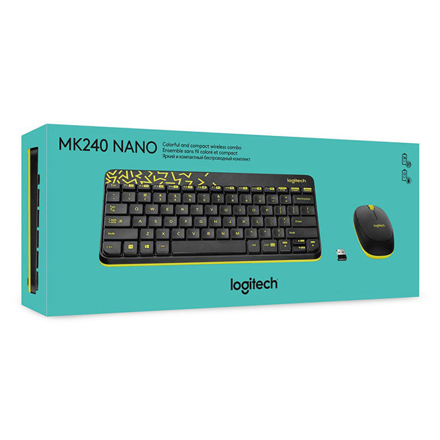 Logitech Wireless Combo MK240  Radio Transfer, PC  Keyboard (10 meters)