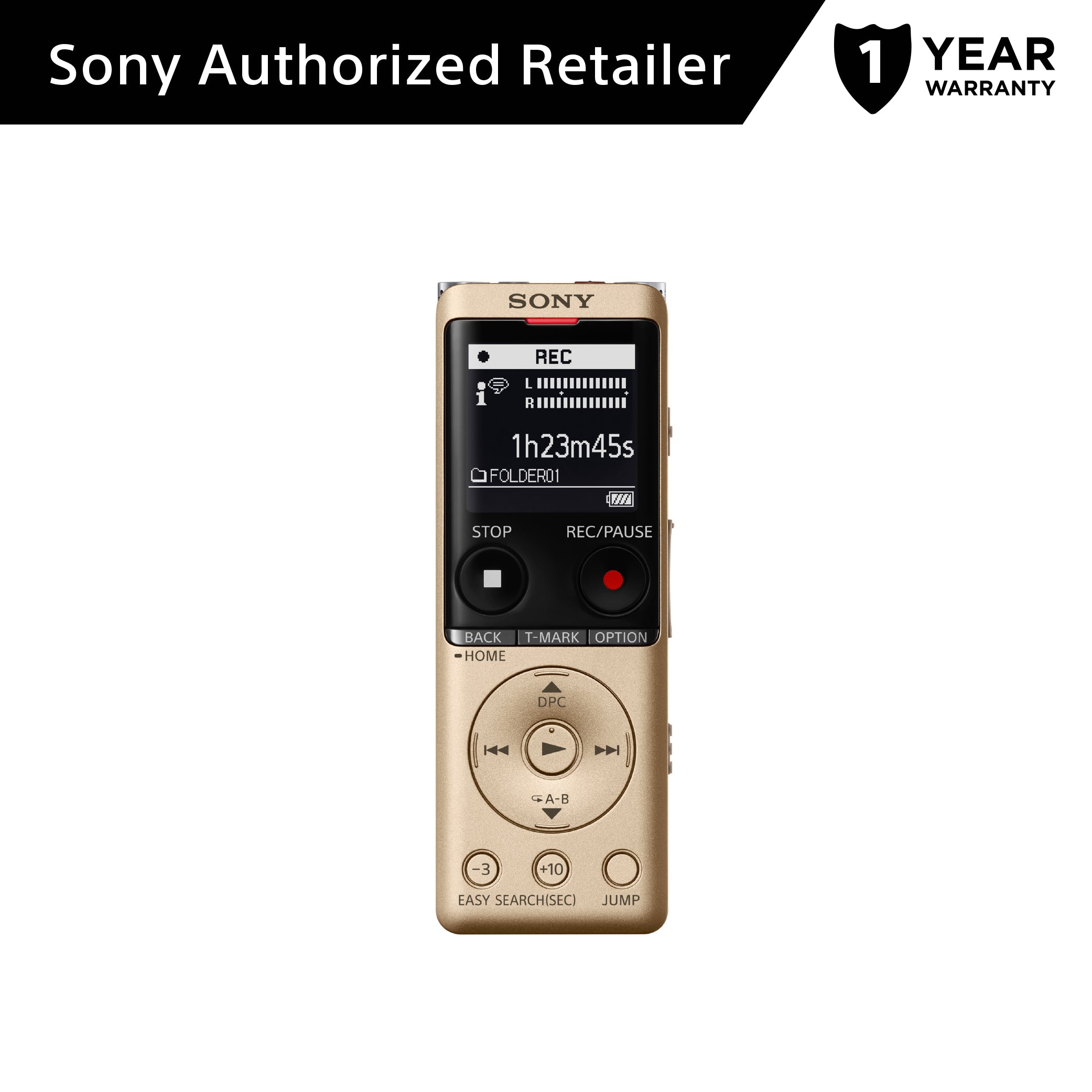 Sony ICD-UX570F/ UX570F Digital Voice Recorder with S-Microphone