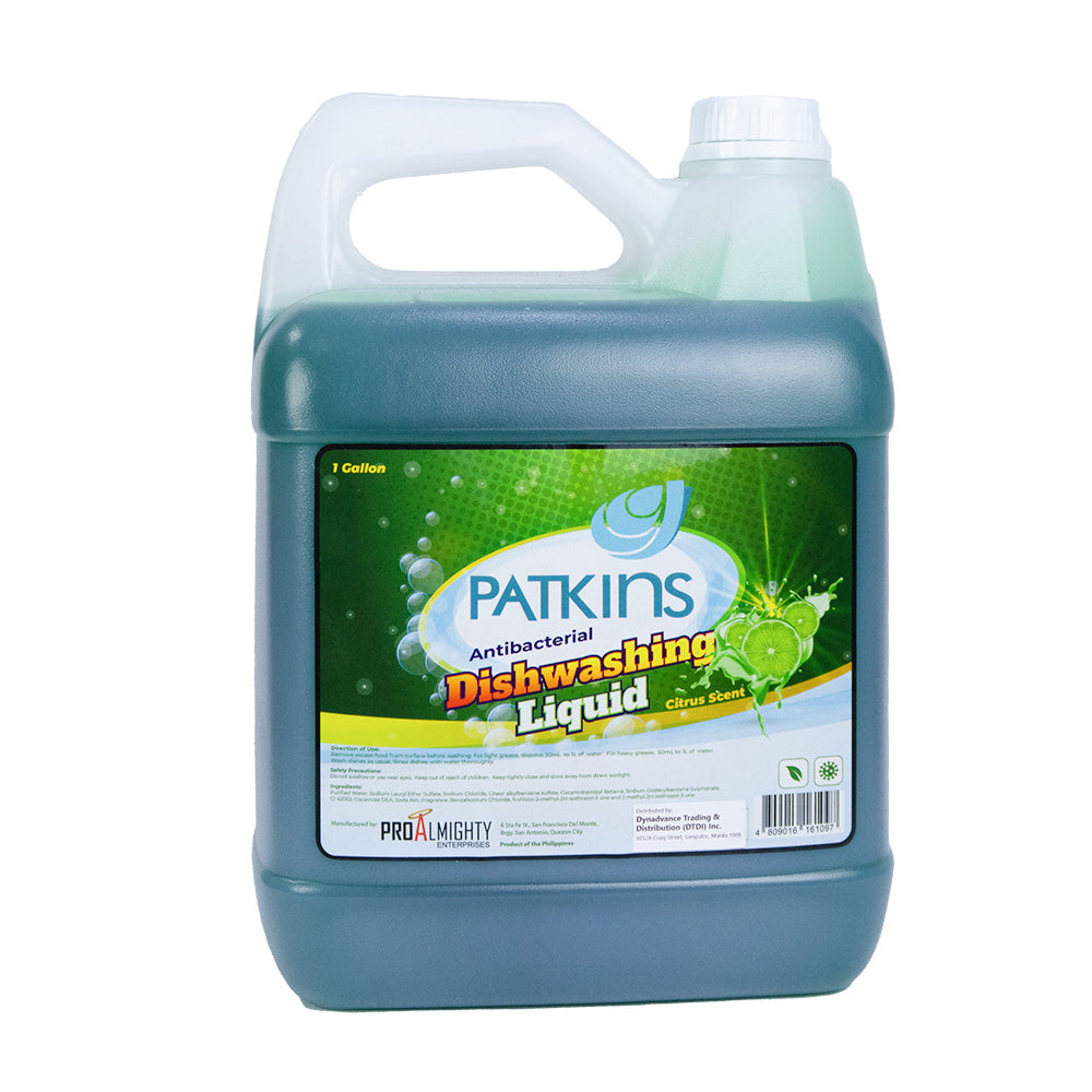 Patkins Antibacterial Dishwashing Liquid Premium Quality 4Liters