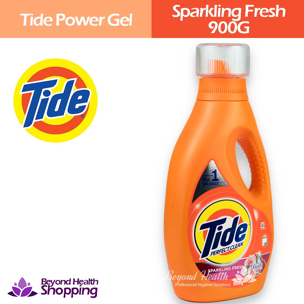 Tide Perfect Clean Power Gel [900g] Sparkling Fresh of Downy For Machine and Hand Wash Removes Micro Dirt