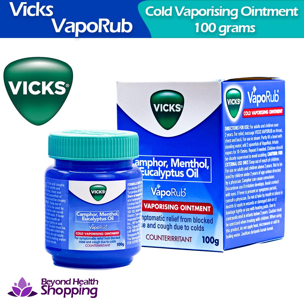 Vicks Vapo Rub Cold Vaporising Ointment 100g