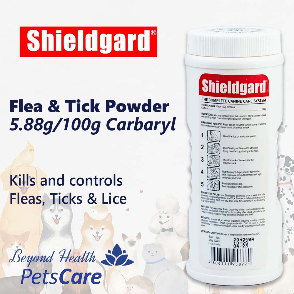 Shieldgard Carbaryl Flea & Tick for Animals Anti-Parasitic 120g
