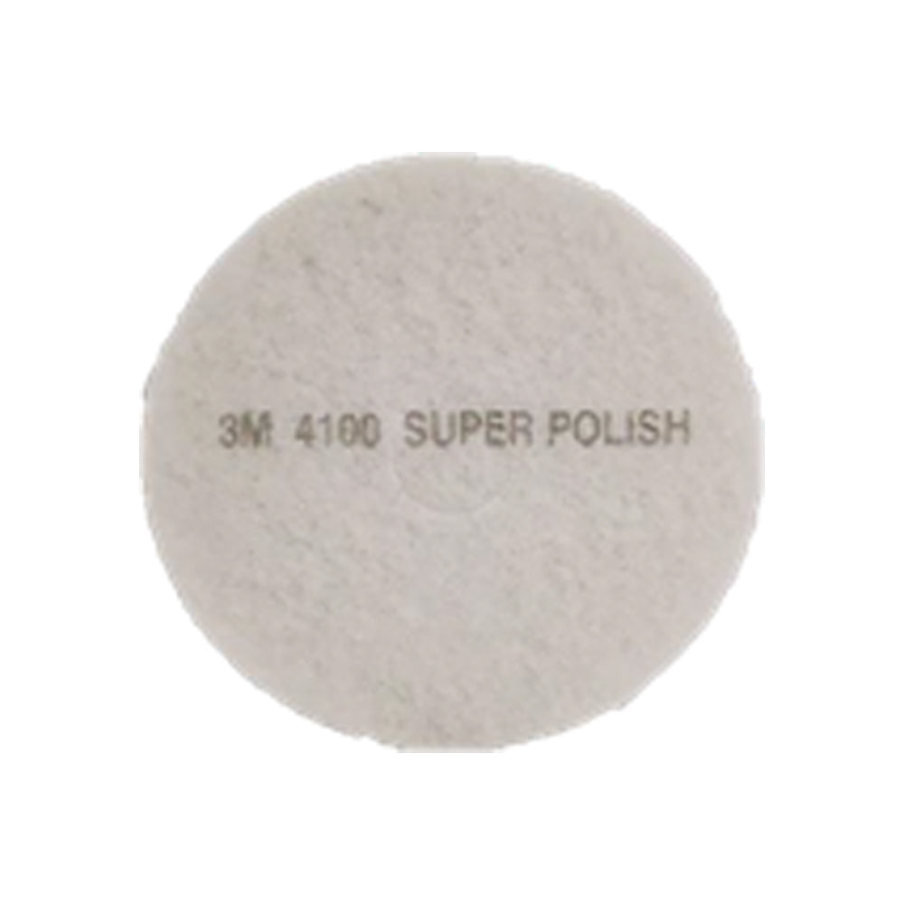 3M White Super Polish Pad 4100 Remove Soil And Scuff Marks With Minimal Dulling Of Finish