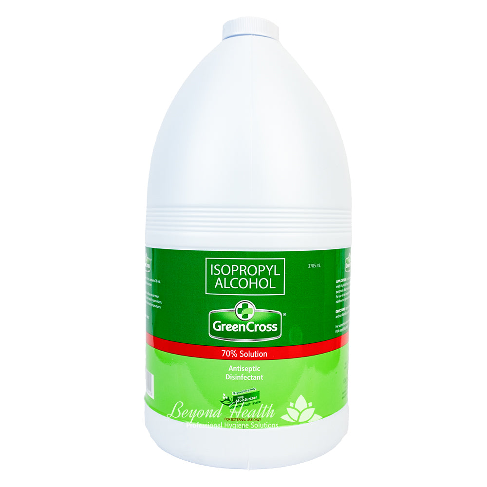 [3 GALLONS WHOLESALE} GreenCross 70% Isopropyl Alcohol with Moisturizers 1 Gallon (3.785 L) Green Cross Alcohol