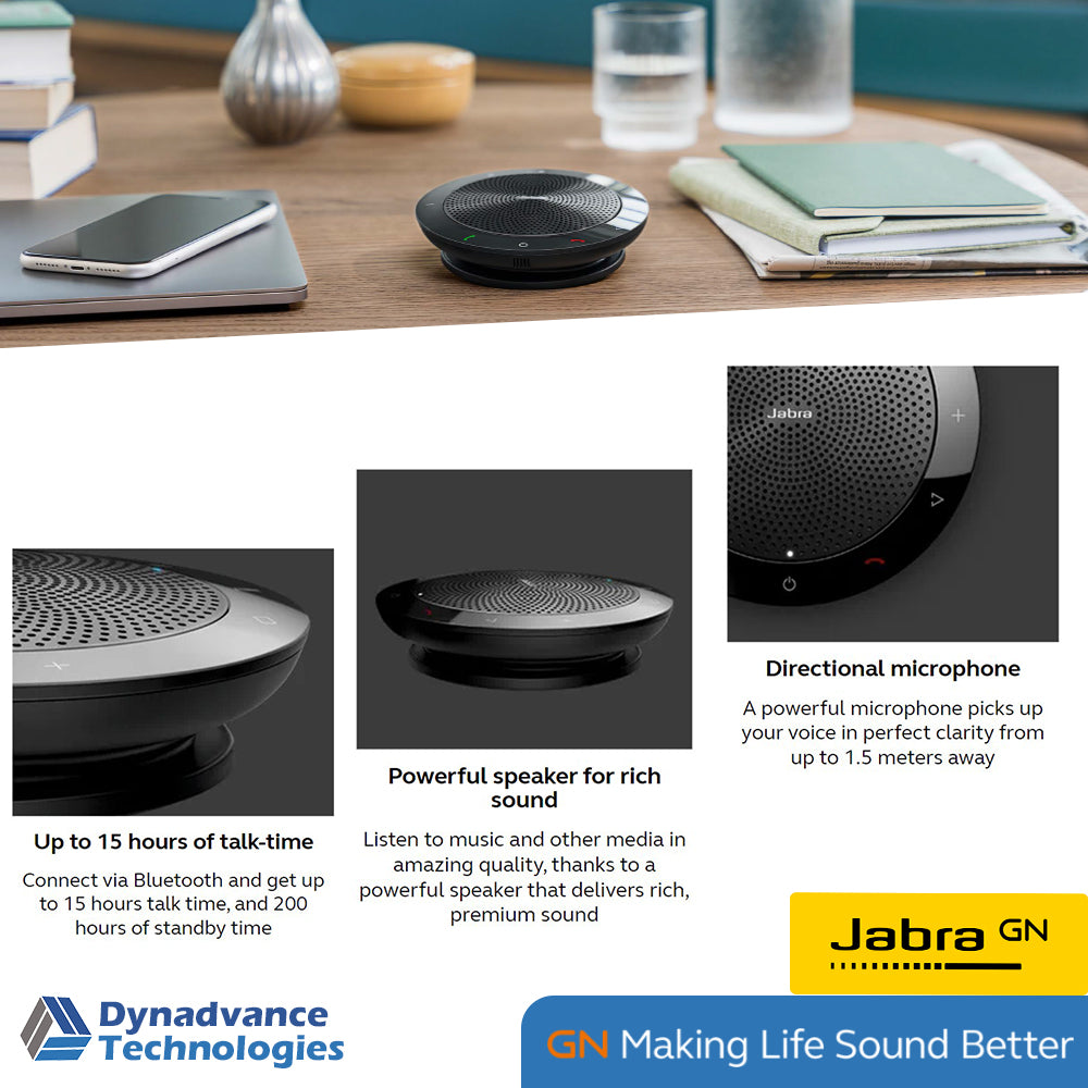 Jabra GN Connect 4S- USB-A (PHS002W-BLACK) Engineered for amazing audio Flexible working Professional sound