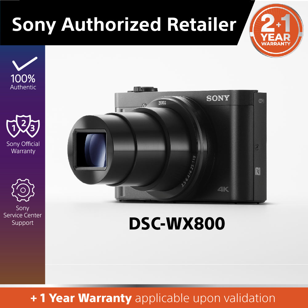 Sony DSC-WX800/WX800 Compact High-zoom Camera | 4K Recording