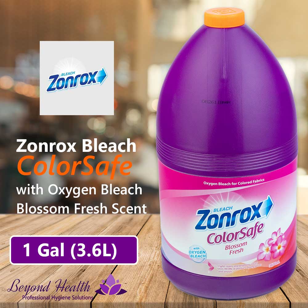 Zonrox ColorSafe Bleach Blossom Fresh Scent 1 Gallon/3.6L