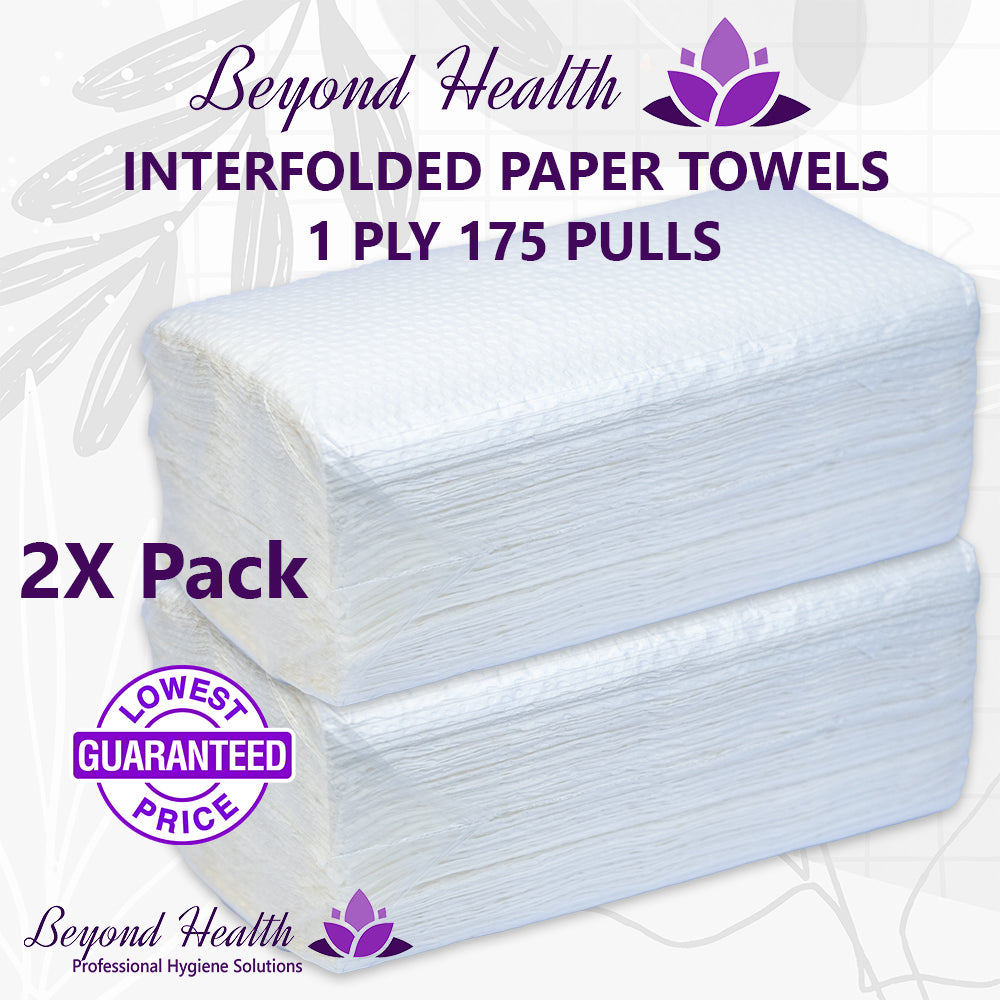 SCPA Unbranded Interfolded Paper Towel 175 sheets 2 Packs