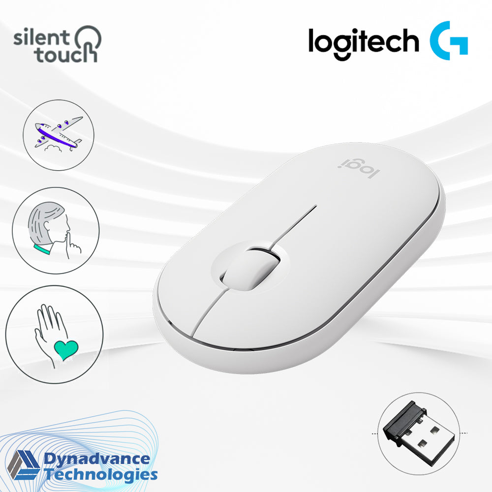 Logitech Pebble M350 Wireless Mouse (Graphite)- Modern, Slim, and Silent Wireless and Bluetooth Mouse