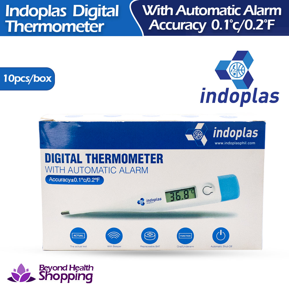Indoplas Digital Thermometer With Automatic Alarm (10pcs/box)