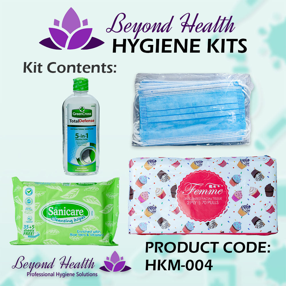 HKM-004 Personal Hygiene Kit Beyond Health 4 Items Disinfection Kit MEDIUM BAG