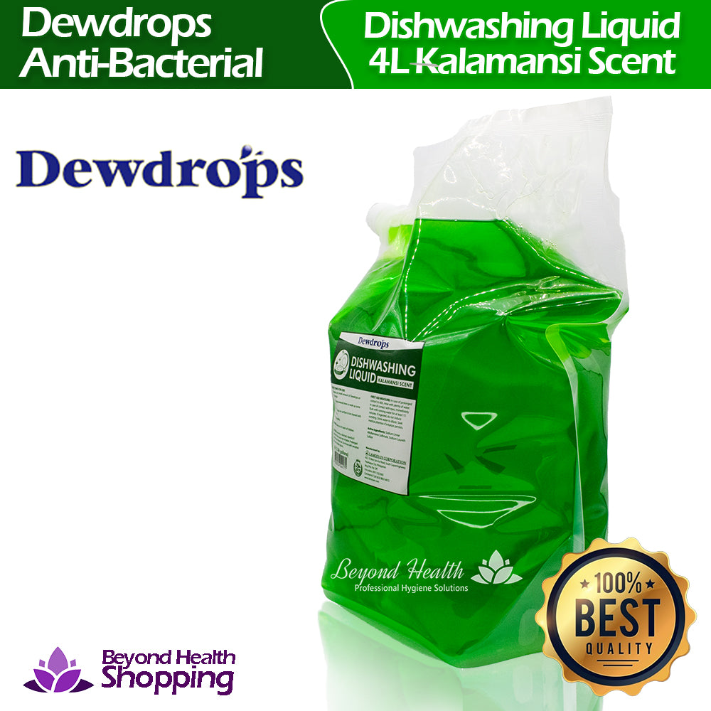 Dewdrops Dishwahing Liquid [4L] 1.06 gallons -Kalamansi scent