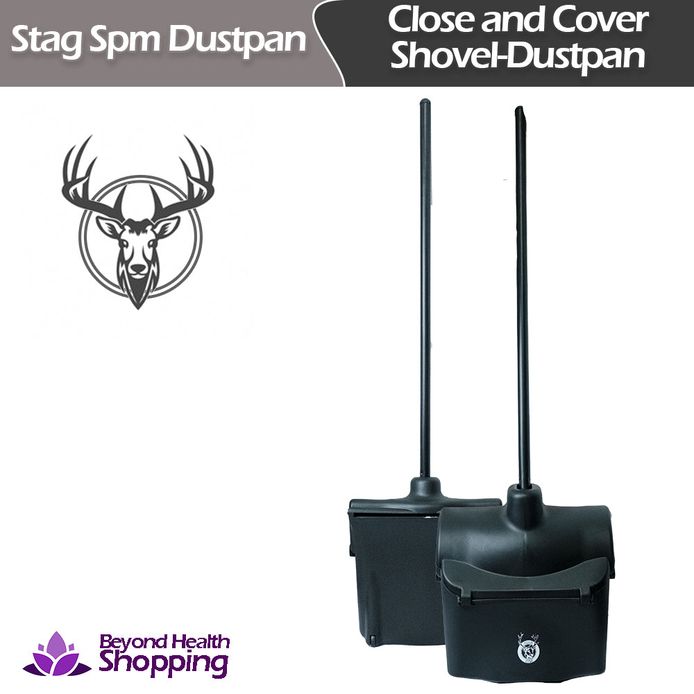 STAG SPM  Dustpan Close and Cover Shovel-Dustpan -Black