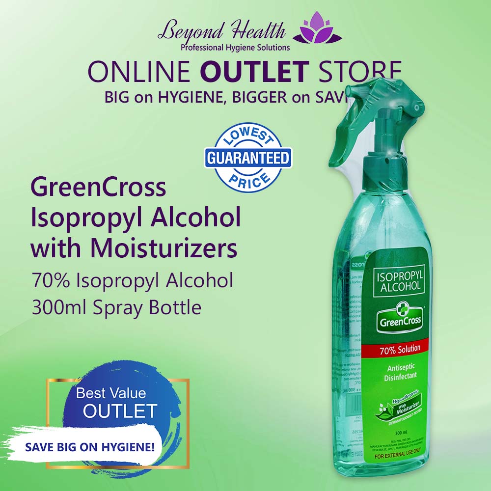 GreenCross 70% Isopropyl Alcohol with Moisturizers 300ml SPRAY