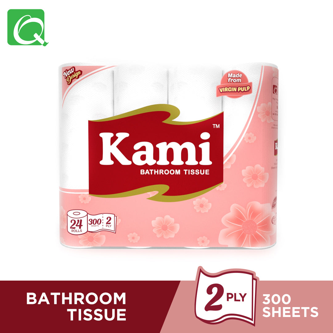Kami Bathroom Tissue Roll 2Ply 150Pulls 300Sheets 24s