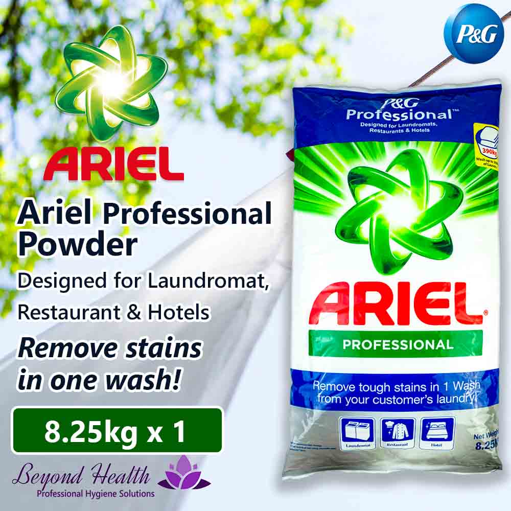 Ariel® Professional Powder (8.25kg) For Laundromat, Restaurant & Hotel Procter & Gamble