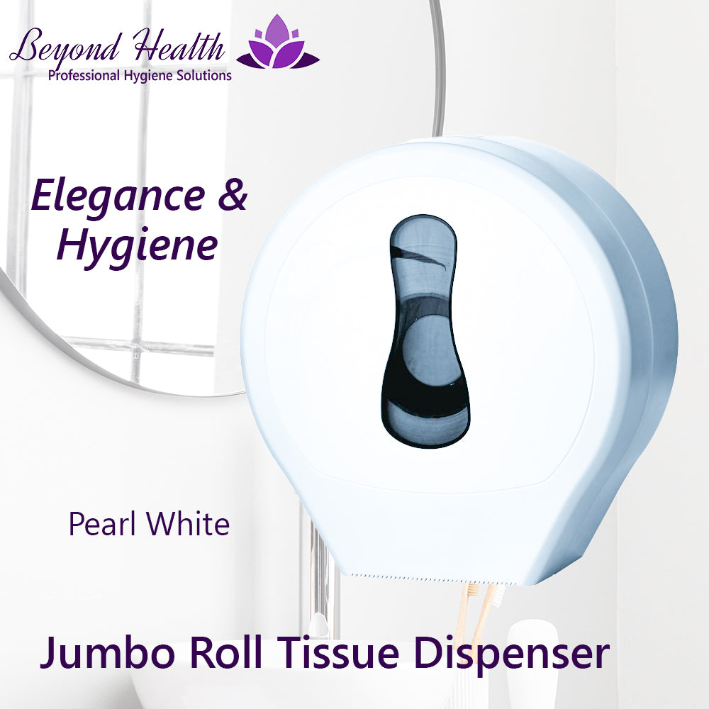 Jumbo Roll Tissue Paper Dispenser Pearl White