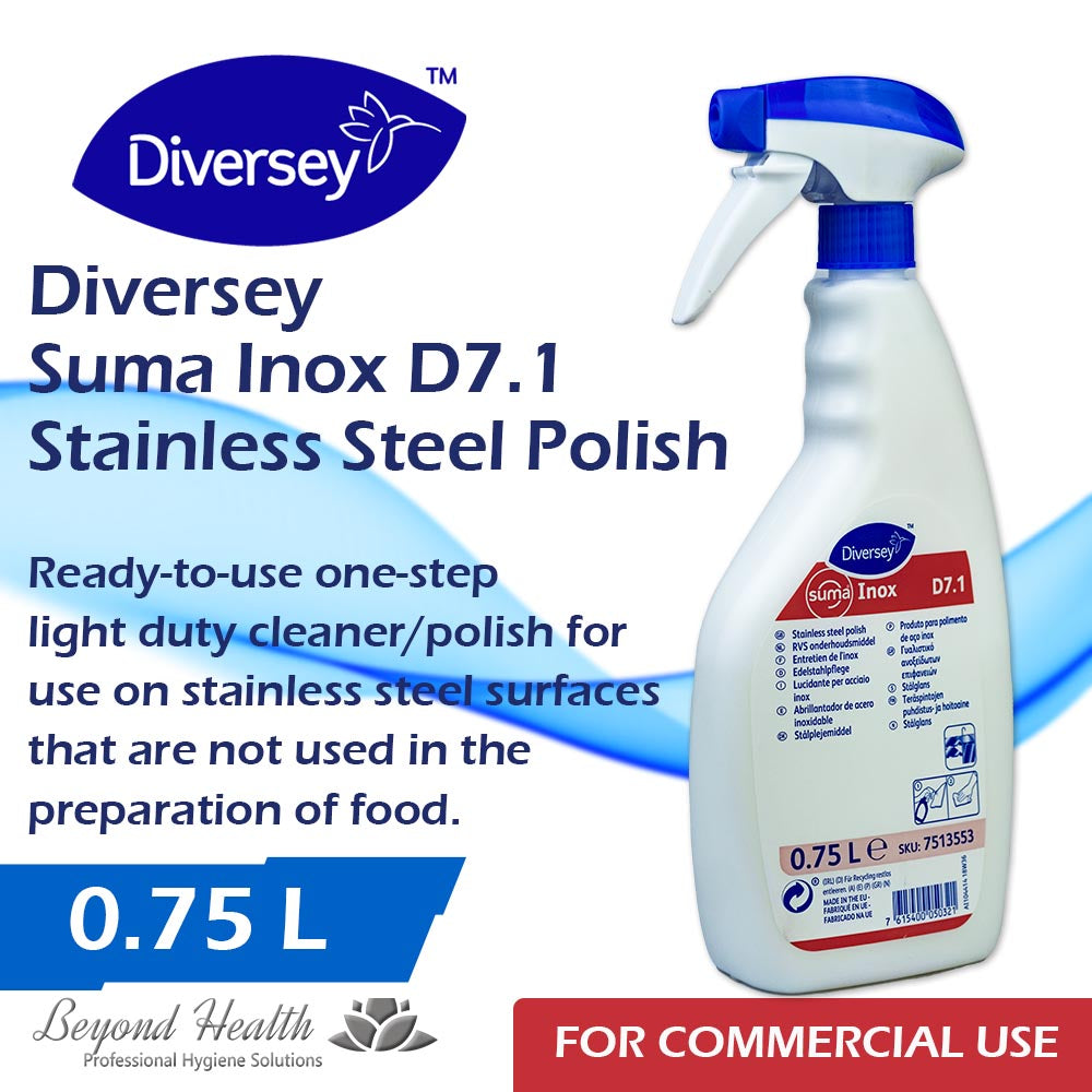 Diversey Suma Inox D7.1 Stainless Steel Polish 0.75L